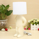 Naughty & Shy Mr. P Boy Art Table Desktop AC Night Light Reading Lamp kids Gift  White