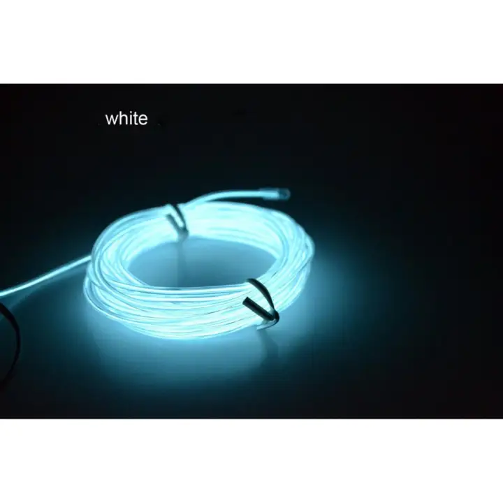 Neon Led Light Glow El Wire String Strip Rope Decor Car Party Neon Led Light Glow El Wire String