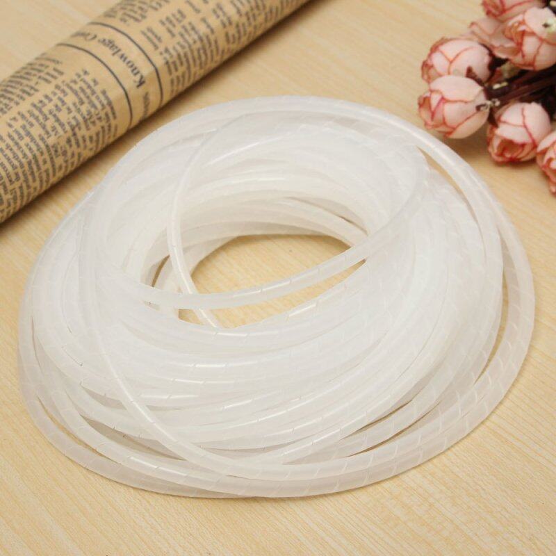 New 20m PE Spiral Wrapping Band Cable Tidy Binding Organiser Management 4mm Wire