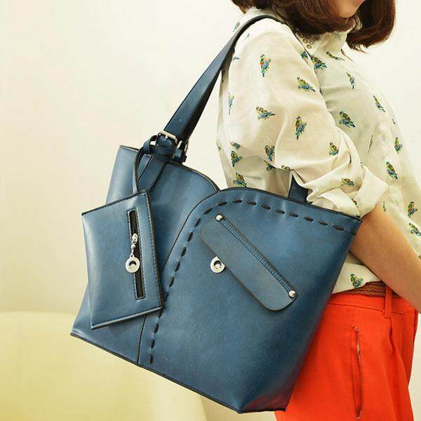 New European Fashion Women PU Bag Handbag With Purse Shoulder Bag - intl