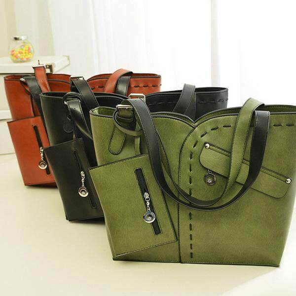 New European Fashion Women PU Bag Handbag With Purse Shoulder Bag - intl