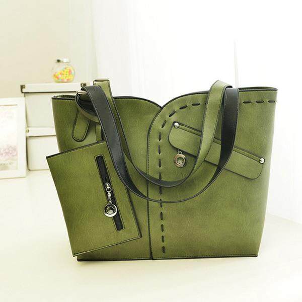 New European Fashion Women PU Bag Handbag With Purse Shoulder Bag - intl