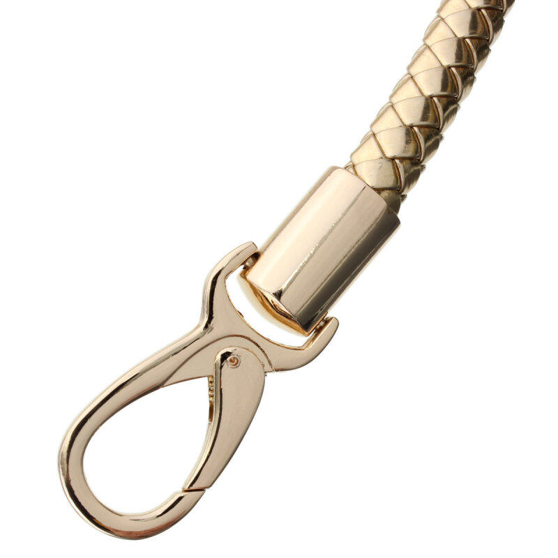New Replacement Convenient Round DIY Purse Handle Shoulder Bags Handbag Strap Gold - golden