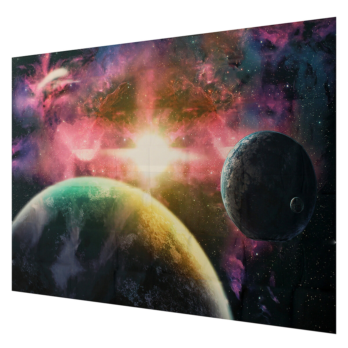 NEW Space Universe Stars Planets Wall Mural Photo Self Adhesive Living Room Bed - intl