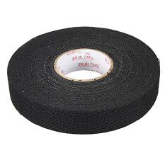 Baru Kabel Tenun Pelindung Kain Berperekat Selotip Kain Kabel Tenun 19 Mm X 25 M Hitam