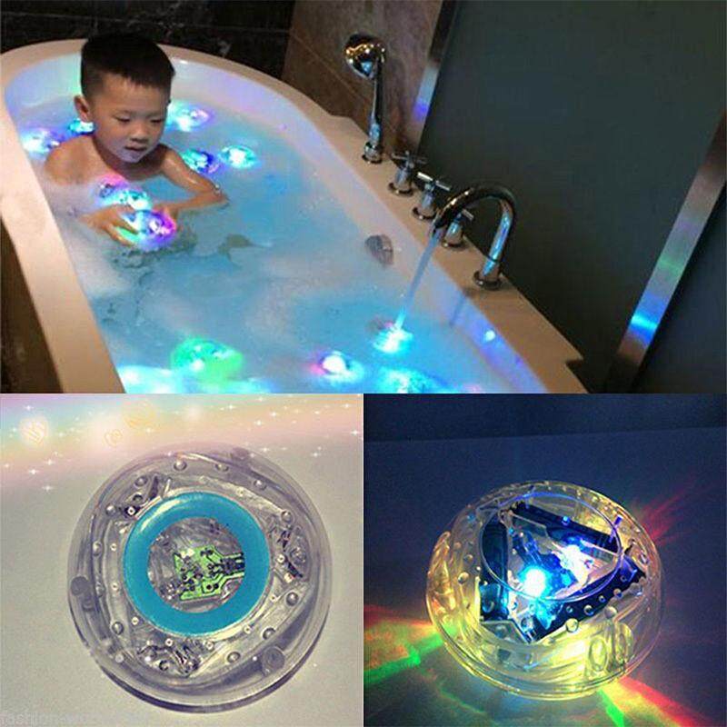 Newworldmall LED Flashing Light Up Floating Water Kids Party In the Tub Bath Time Shower Toys - intl