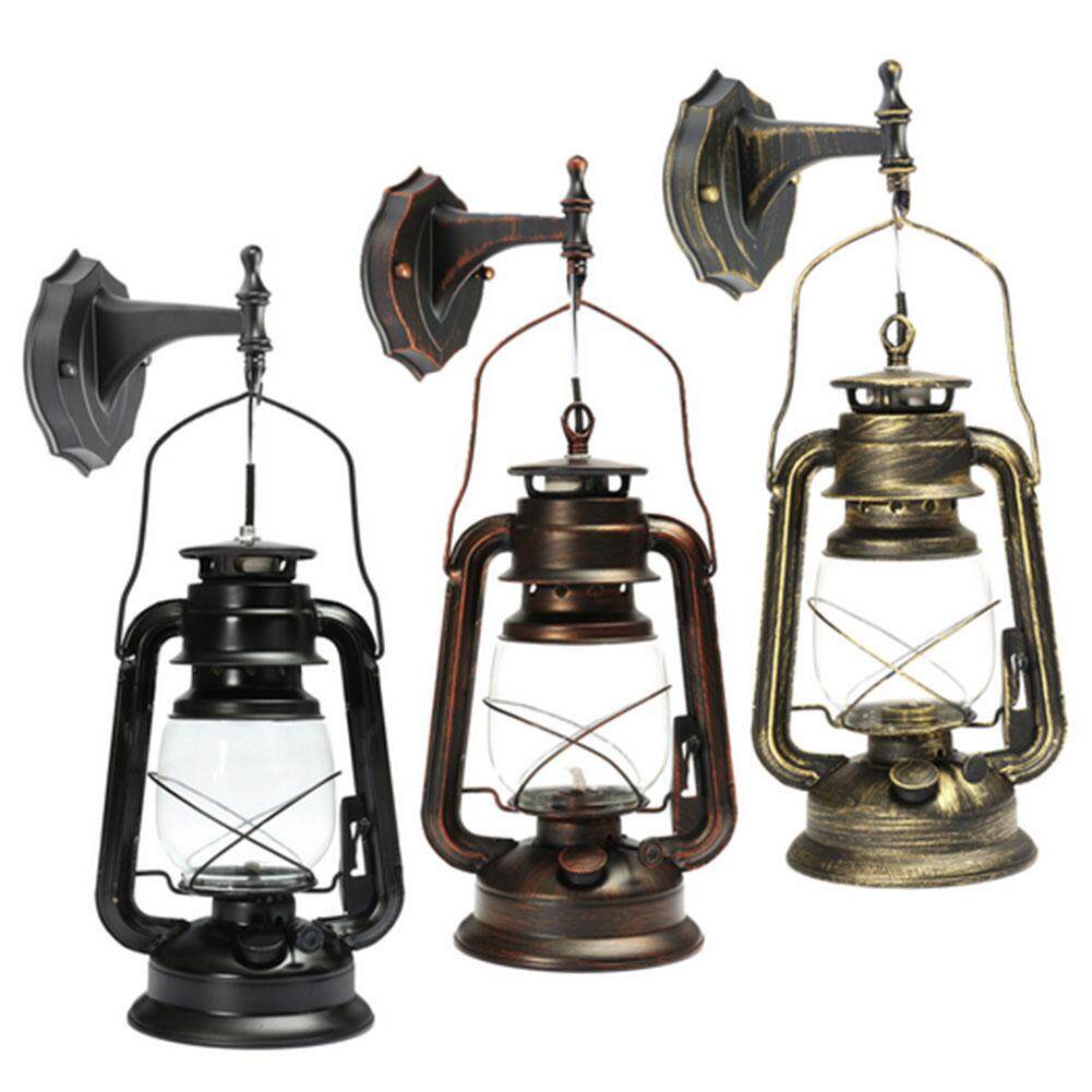 Newworldmall Retro Antique Exterior Lantern Wall Lamp Bar Cafe Sconce Lighting Fixtur Decor