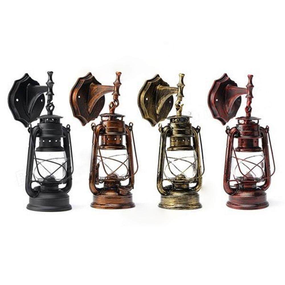 Newworldmall Retro Antique Exterior Lantern Wall Lamp Bar Cafe Sconce Lighting Fixtur Decor