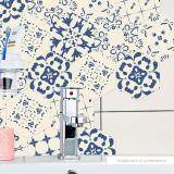 niceEshop 10 Pcs Set Removable Floor Wall Sticker Waterproof Pvc Stickers For Living Room Bathroom Decor,23*20cm