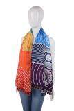 niceEshop Bath Towel Cotton Beach Towel,Yoga Mat Women Shawl And Wrap Dress,Ranbow Color,150x75cm