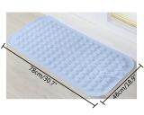 niceEshop Bathroom Candy Color Foot Massage Carpet Mat PVC Non-slip Mat (48cm×78cm), Blue