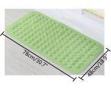 niceEshop Bathroom Candy Color Foot Massage Carpet Mat PVC Non-slip Mat (48cm×78cm), Green