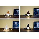 niceEshop Pyramid LED Table Lamp Modern Eye-care Night Light With Touch Control For Bedroom, Living Room, Kids Room Or Office