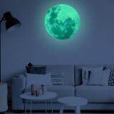 niceEshop Removable 30cm Moon Stars Glow In The Dark Sticker, Night Luminous Kids Room Wall Decal Stickers For Simulated Ideal Kids Decor Or Adults, Perfect Gift Kids Boys Girls, Gray