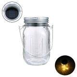 niceEshop Solar Mason Jar Lid Bottle Light LED Starry Fairy String Lights Kit Hanging Lantern for Patio Garden Porch Wedding Party Decoration, Yellow Warm Lights