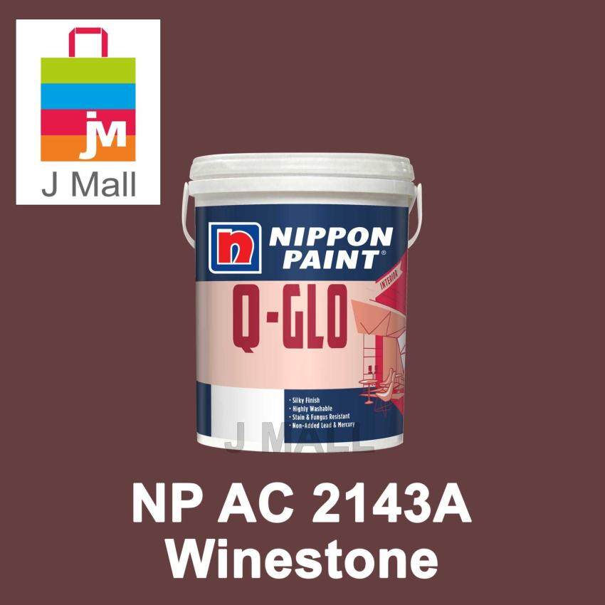 Mendapatkan Nippon Paint Interior Q Glo 1 Litre Winestone Np Ac