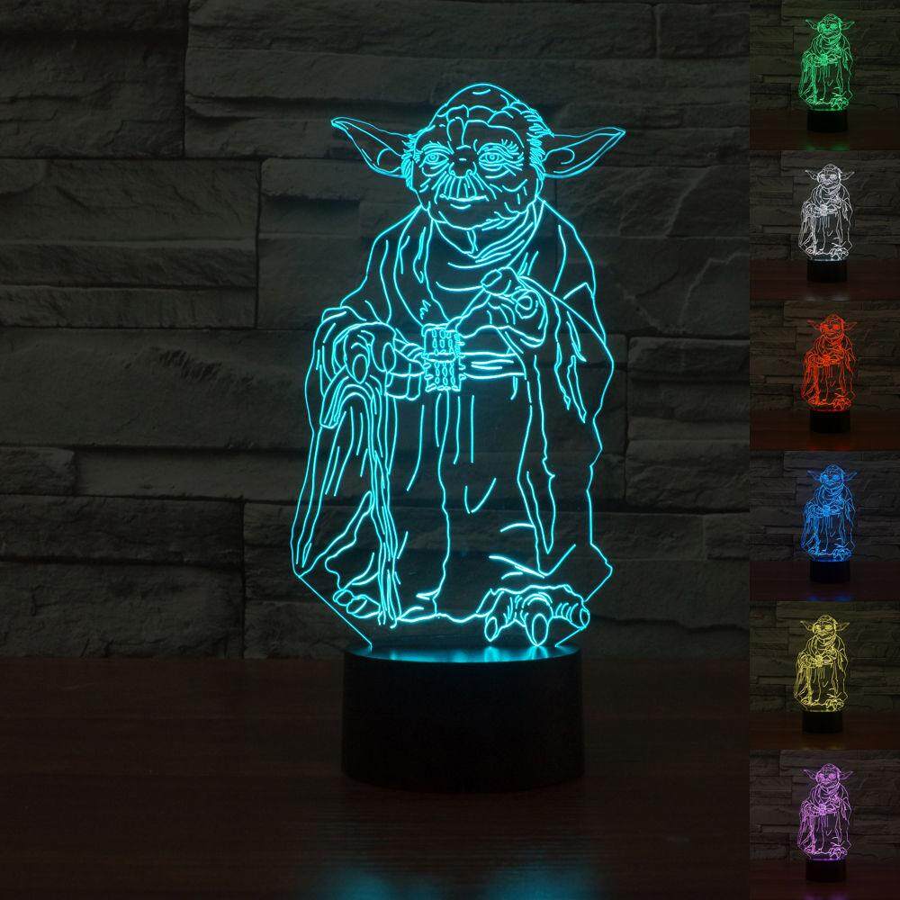 One Piece Football Pattern 3D Illusion Bulbing Touch Switch Table Desk Lamp LED Night Light - intl