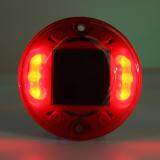Outdoor 6 LED Solar Powered Light Road Path Driveway Dock Ground Step Lamp IP68 Red