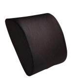 Outdoor Memory Foam Lumbar Back Relief Pillow color:Black