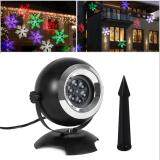 Outdoor Moving Snowflake LED Light Projector Landscape Christmas Garden Lamp