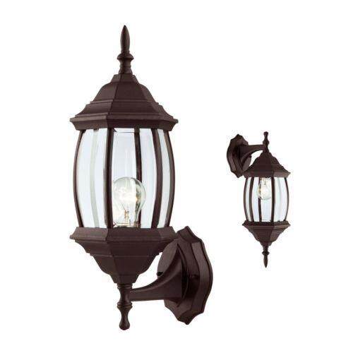 Outdoor Wall Lights Lamp Fixture Garden Porch Patio Aluminum Lantern Decoration # Black - intl