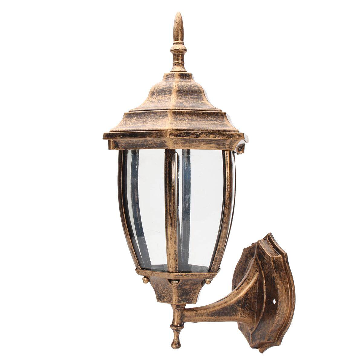 Outdoor Wall Lights Lamp Fixture Garden Porch Patio Aluminum Lantern Decoration # Bronze - intl