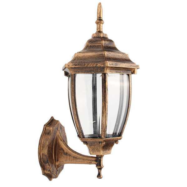 Outdoor Wall Lights Lamp Fixture Garden Porch Patio Aluminum Lantern Decoration # Bronze - intl