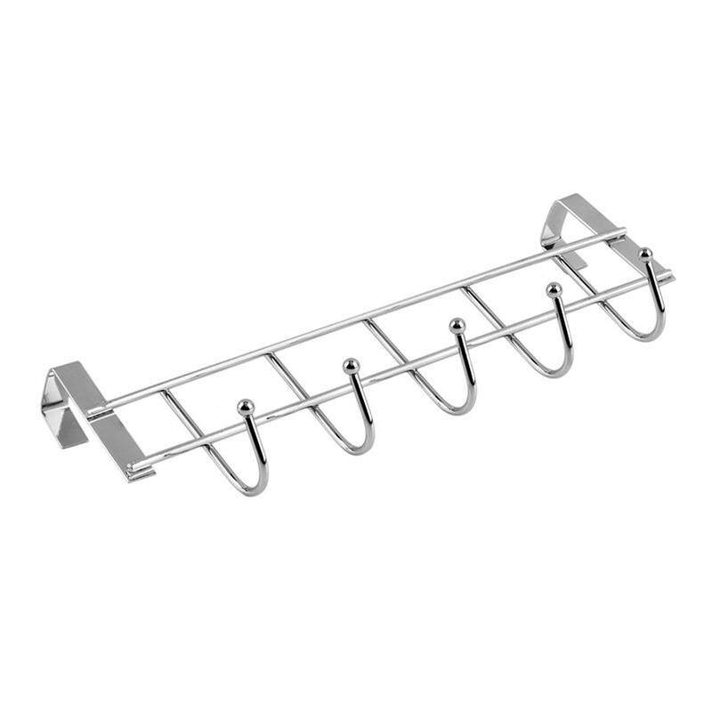 Over Door Five Hooks Rack Decorative Hanger For Hanging Your Clothes Hat