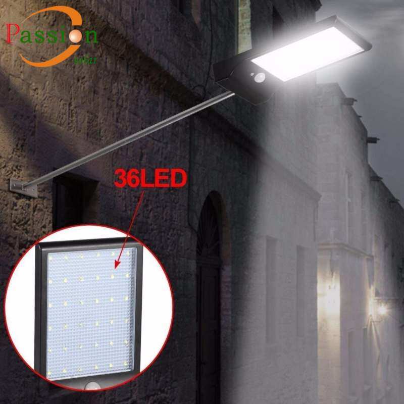 The Of Solar Gutter Lights Wall Sconces With Mounting Pole Passion Solar Street Lights With Mounting Pole 36led Wall Motion Sensor Outdoor Security Lighting Waterproof