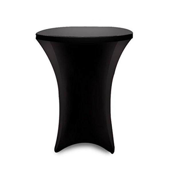 Est Tablecloths 36 Inch Best Quality Deals Pek Linens 36 Inch Linen Spandex Fitted Stretchable Round Tablecloth For Cocktail Table By
