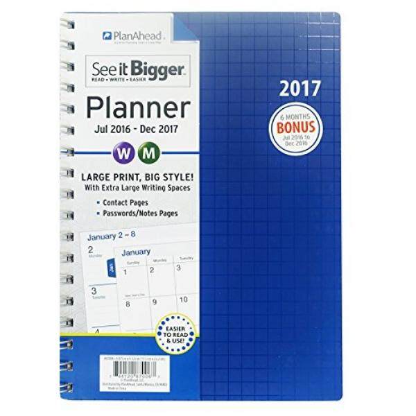 Planahead Lihat Lebih Besar 18 Month Planner, Juli 2016-Desember 2017, Aneka Warna (87006) -Internasional
