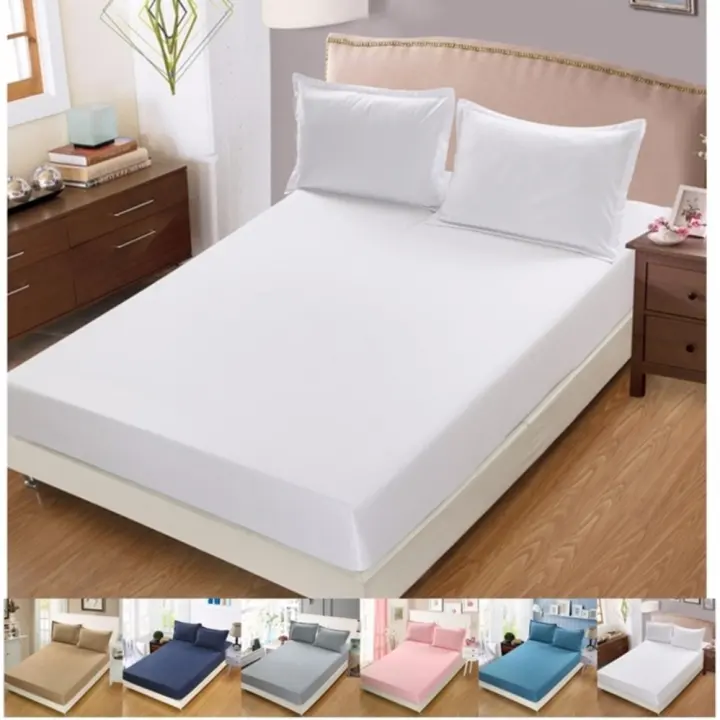 Premium Comfort 3 In 1 Queen Size Fitted Sheet Bedding Set White - Queen Size Bedding Set White Premium Comfort 3 In 1 Queen Size Fitted Sheet Bedding Set White - Queen Size Bedding Set White