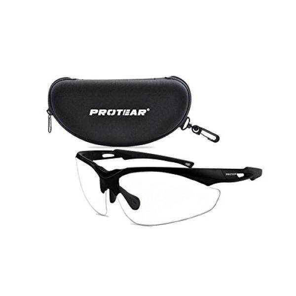 Protear Kacamata Safety Kacamata Pelindung Clear Anti Kabut Tahan Gores Lensa Militer Balistik Standar UV 380 Perlindungan-Intl