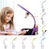 Rechargeable Touch LED Reading Lamp Desk Lamp with 3-Level Dimmer and Pen Holder - 6#, Pink