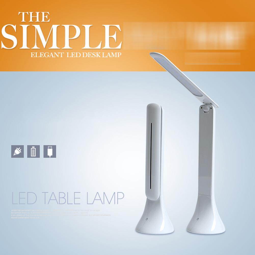 Rechargeable Touch Sensor LED Desk Table Light Dimmable Foldable Lamp - intl