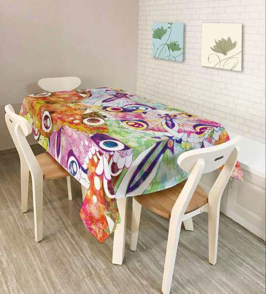 Rectangle Colorful Tablecloth Cover Banquet Weeding Party Picnic Home Decoration - intl