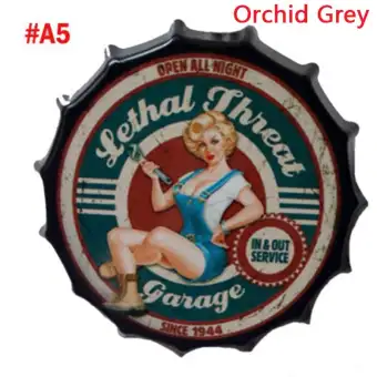 Retro Tin Metal Beer Bottle Caps Sign Poster Plaque Bar Pub Club