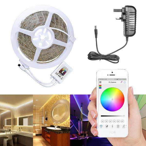 RGB Type DC12V-24V Bluetooth LED Controller With 24Key IR Remote Control For LED Strip