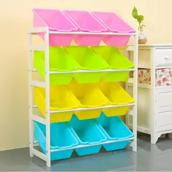 64x 28 X 80cm Kids Toy Organizer And Storage Bins 12 In Fun 64x 28 X 80cm Kids Toy Organizer And