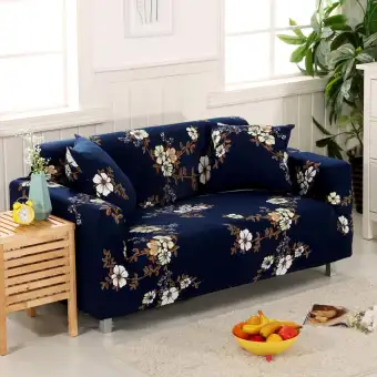 Set 1 2 3 Seater Stretch Slipcover Sofa Couch Protector Cover Living Room Home Decoration Flower 4