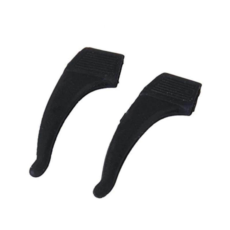 Silicone Anti-Slip Holder Glasses Accessories Ear Hook Eyeglass Temple Tip (Black)
