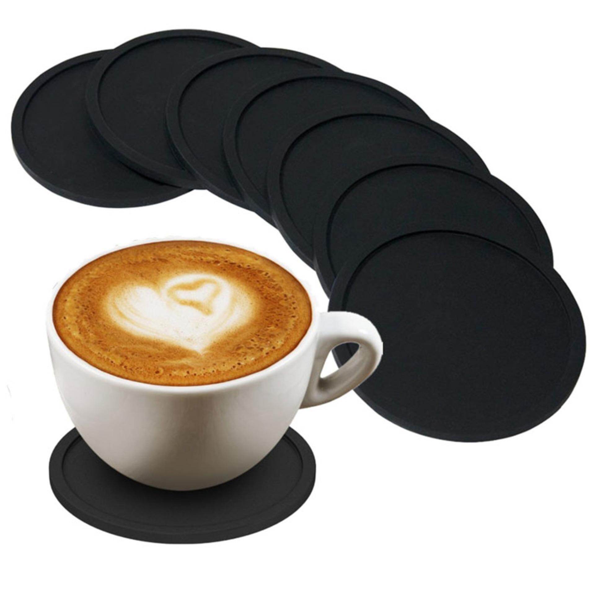 Silicone Coasters Coasters For Drinks 6 Set Nonslip Cup Coasters Heat