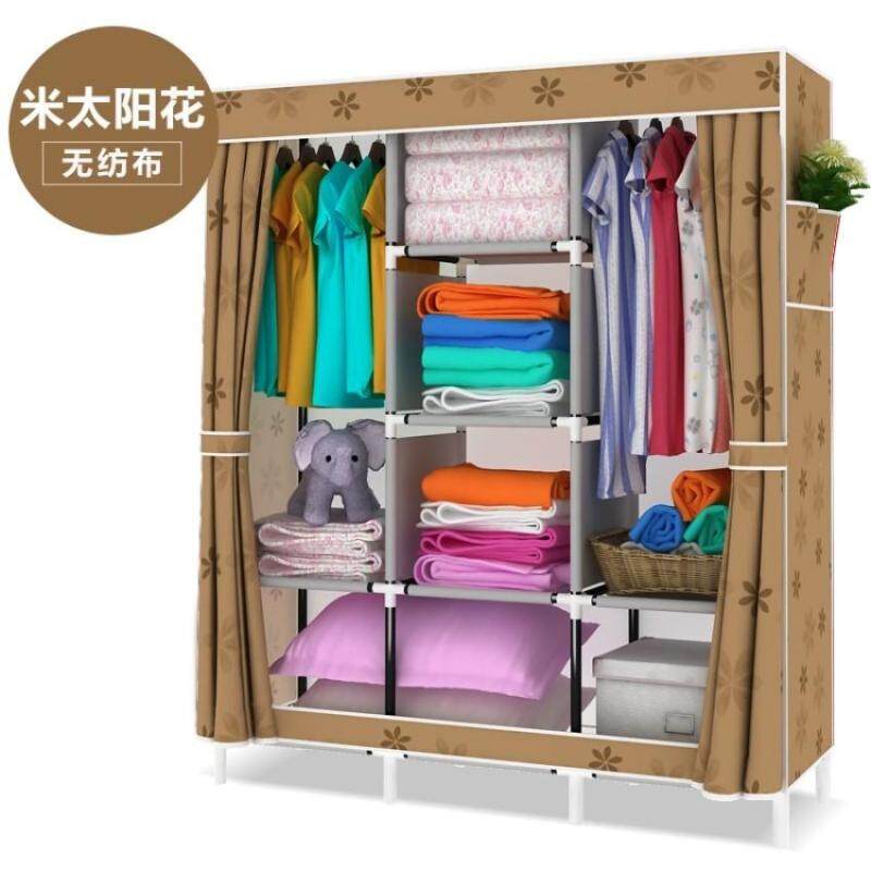 Simple Fabric wardrobe Large receiver cabinet Waterproof clothAssemble Foldable clothes scarf Socks