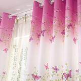 Newlifestyle Sitting Room Balcony Cafe Butterfly Gauze Shade Cloth Curtain(Pink)