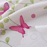 Newlifestyle Sitting Room Balcony Cafe Butterfly Gauze Shade Cloth Curtain(Pink)