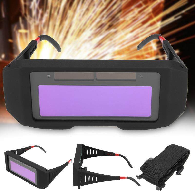 Solar Power Auto Darkening Welding Mask Helmet Eyes Shield Goggle Welder Glasses Black