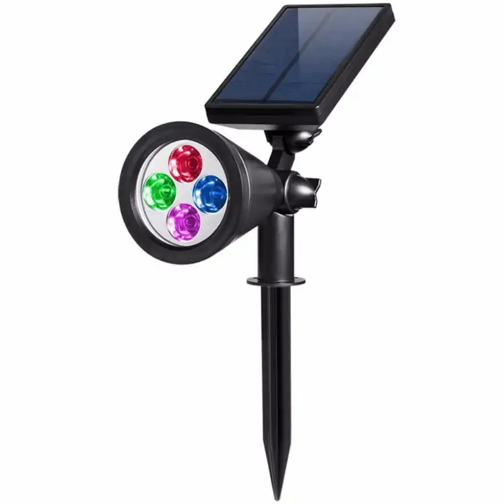 Solar Spotlight Outdoor 180 Adjule Auto On Off Flag Pole Adjule Auto On Off Flag Pole