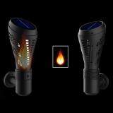 Solar Torch Light LED Double Installation Mode Garden Decoration (Black)