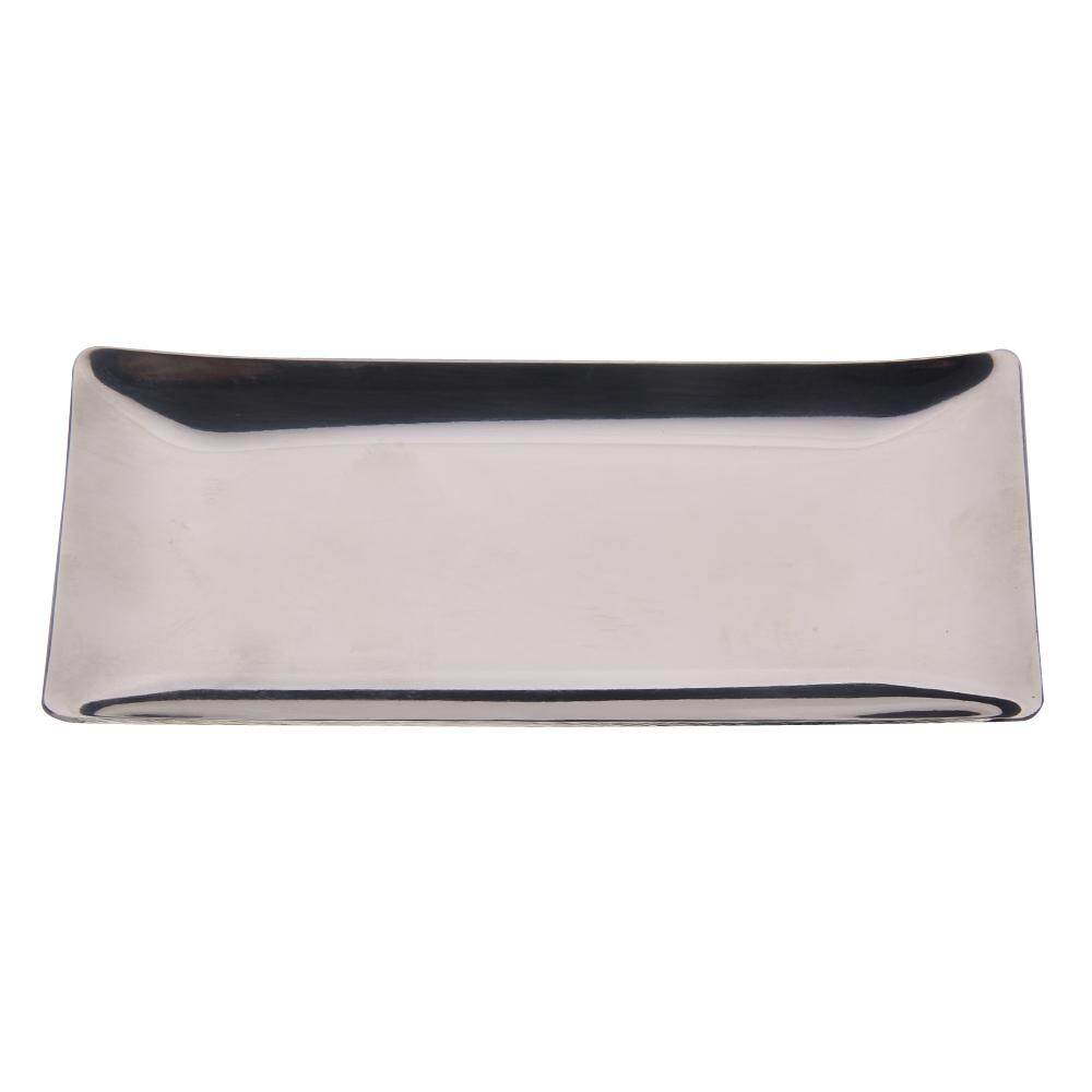 Newlifestyle Stainless Steel Hand Towel Tray Napkin Tissue Plate Dish Table Ware - intl(Black)