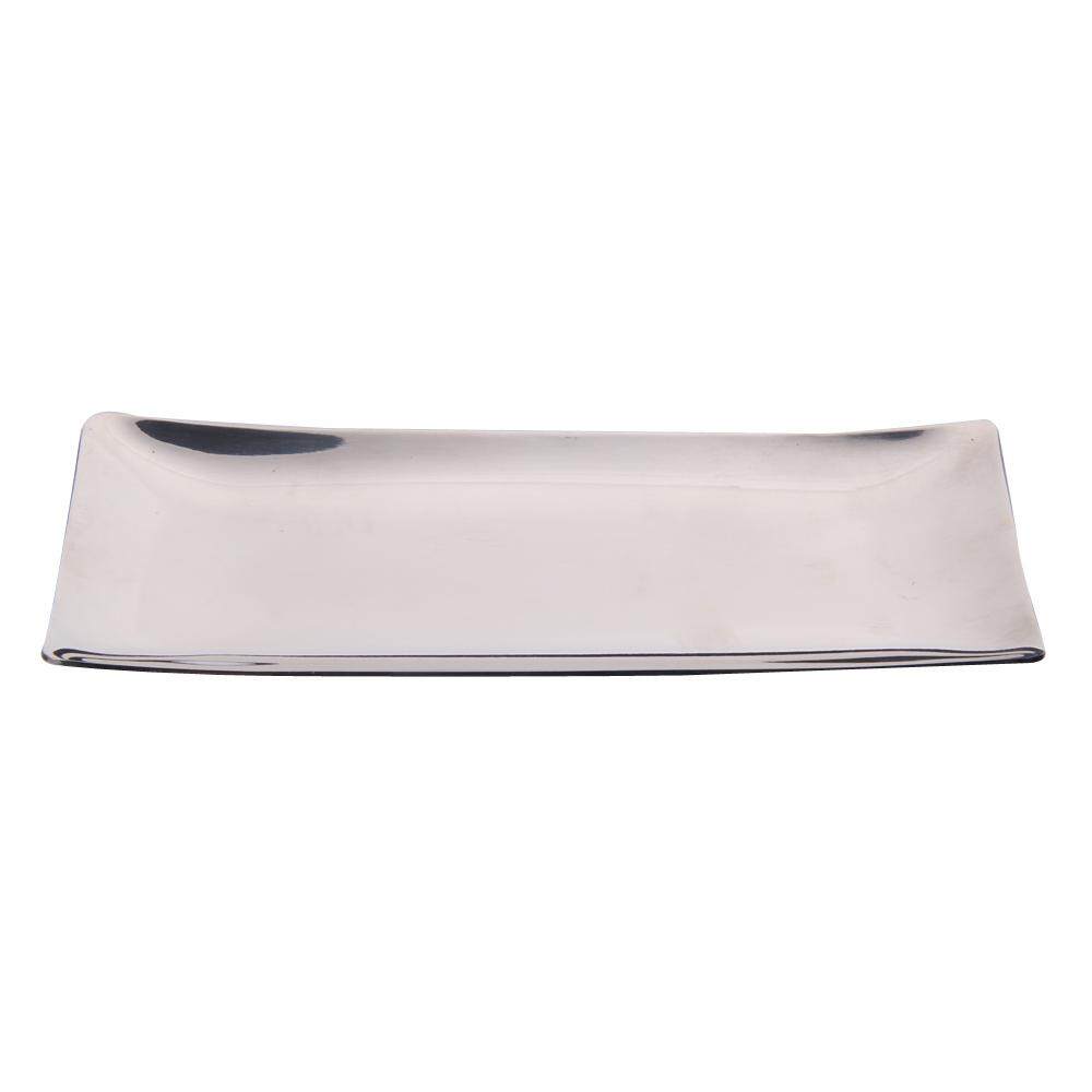 Newlifestyle Stainless Steel Hand Towel Tray Napkin Tissue Plate Dish Table Ware - intl(Black)